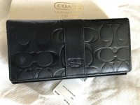 Fake coach embossed signature wallet pleather 6K13 fake tag 1.jpg