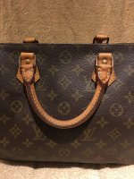 Used Louis Vuitton Speedy 30 Brw/Pvc/Pull Leather Damaged Bag