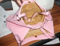 myglobalgaragesale fake Coach with fake props and fake receipt open.jpg