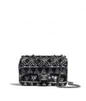 Sequined flap bags