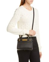 MANHATTAN mini shoulder bag in brushed leather, Saint Laurent