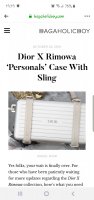 Dior X Rimowa: Everything You Need To Know - BAGAHOLICBOY