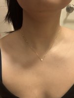 cartier diamants legers necklace size