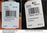 Shopee.sg seller jiaozun.sg fake coach charlie backpack tag vs auth.png