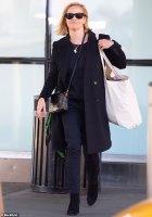 Reese Witherspoon's black croc crossbody bag