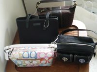 Coach Pouches and Misc. small black bag.JPG