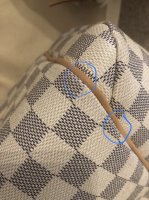 Please help! color transfer on my Louis Vuitton damier azur