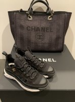 20A Chanel Deauville Shopping tote Sequin Black Unboxing