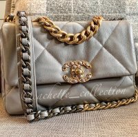 20C Grey Caviar Quilted Jumbo Classic Flap LGHW