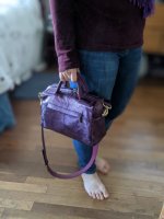 Juliet Midi - Laminato Eggplant Metallic plus Dark Cherry Nappa, gold hw - AMday mod 02.jpg