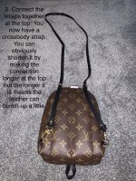 LV Palm Springs Mini Backpack - How to convert the straps