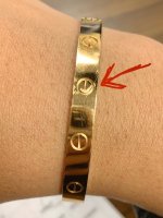 cartier love bracelet scratches