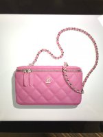 Super Cute! 20S Chanel Mini Vanity Case with Classic Chain, WIMB + Mod  Shots