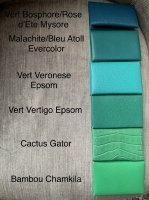 hermes vert rousseau vs vert cypress