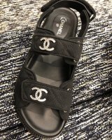 Chanel Gate 5 Dad Sandals, Pink Tweed, Size 40, New in Box WA001