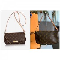 Louis Vuitton favorite MM vs Pochette accessoires, Luxury comparison +  what fits in my bag
