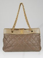Chanel Blue Quilted Caviar Leather Foldover Clutch Bag - Yoogi's Closet