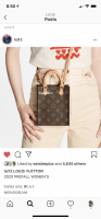 Louis Vuitton Monogram Nano Petit Sac Plat with Strap Mini Bandouliere  861431