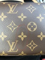 I damaged this LV Mat Stockton bag with rubbing alcohol. Can it be