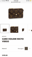 Finally got my hands on the card holder recto verso 🥰 made in France too  😍 : r/Louisvuitton