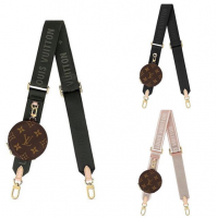 TOURDREAM Pochette Accessories Adjustable Pink Strap for Crossbody Shoulder  Multi Purpose Strap Wide Canvas (Black): Handbags