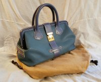 Louis Vuitton Blue Suhali Leather L'Ingenieux PM Bag - Yoogi's Closet