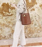 ClaireVia on X: CELINE Bucket Bag Maillon Triomphe in Caramel