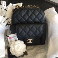 Duma leather backpack Chanel Black in Leather - 31953926