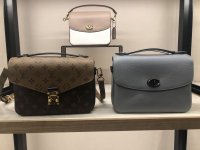 Coach cassie metallic graphite sale