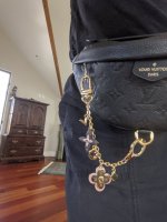 LV bumbag with charm tacky or cool personalization