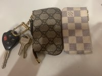 LV VS GUCCI KEY POUCH!