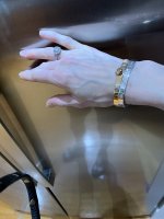 Should the Cartier Love Bracelet fit snug or loose? Should I get a bigger  size if i'm expecting my wrist to get bigger in the future? : r/Cartier