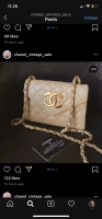 Chanel Fan Forum, Solve your extravagant desires on Instagram: 𝗖𝗹𝗮𝘀𝘀𝗶𝗰  𝗙𝗹𝗮𝗽, Sheepskin Fang Fatzi Bag with Milk Tea Apricot Size: 17c