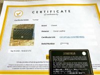 Entrupy - To verify an Entrupy certificate, these are the