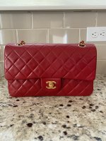 Newest Chanel bag! I got this beautiful 12A red jumbo from