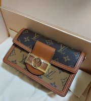 My Dauphine MM and Dauphine Compact Wallet. I don't use the gold chain that  comes with the MM (too flashy imo). Is the bag itself too flashy though?  Bought last year prior