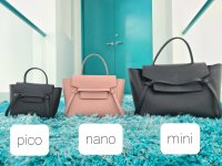 Belt Bag comparison between the Pico, Nano, and Mini
