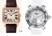 cartier santos dumont rose gold vs chopard happy snowflakes.JPG