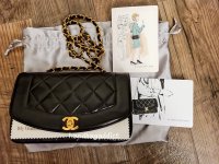 Trying on both sizes of vintage Chanel Dianas ft. Sheryl & Blanca – My  Grandfather's Things