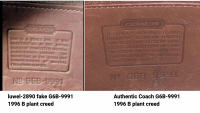 luwel-2890 fake coach G6B-9991 1996 B plant vs auth.png