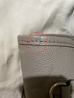 WARNING! Possible defect! Louis Vuitton Empreinte Neverfull Turtledove  😩😱👎 