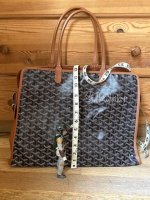繽紛愛瑪仕- Goyard Sac Hardy bag (貓袋) Pm size : 40cm 灰色