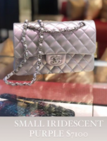 small iridescent purple classic flap bag.png