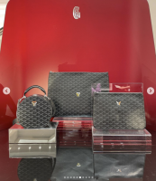 Goyard, Bags, Rare Goyard Cap Vert Jet Black Limited Edition With Red  Interior