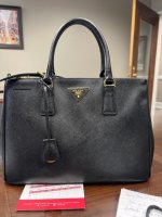 They Love to See a Girlboss Win - Prada Saffiano Galleria Double