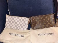 What Goes Around Comes Around Louis Vuitton Damier Azur Pochette  Accessoires V2 at Von Maur
