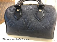 What's in my bag- Louis Vuitton Speedy 20 Empreinte Leather 🖤 