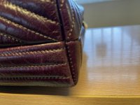 Kira Chevron Glazed Small Convertible Shoulder Bag