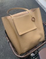 HERMES Cabasellier 46 Cm Tote Shoulder Bag in Barenia Faubourg Leather