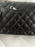 Is my Chanel classic flap caviar good or bad. Matte/dull or shiny